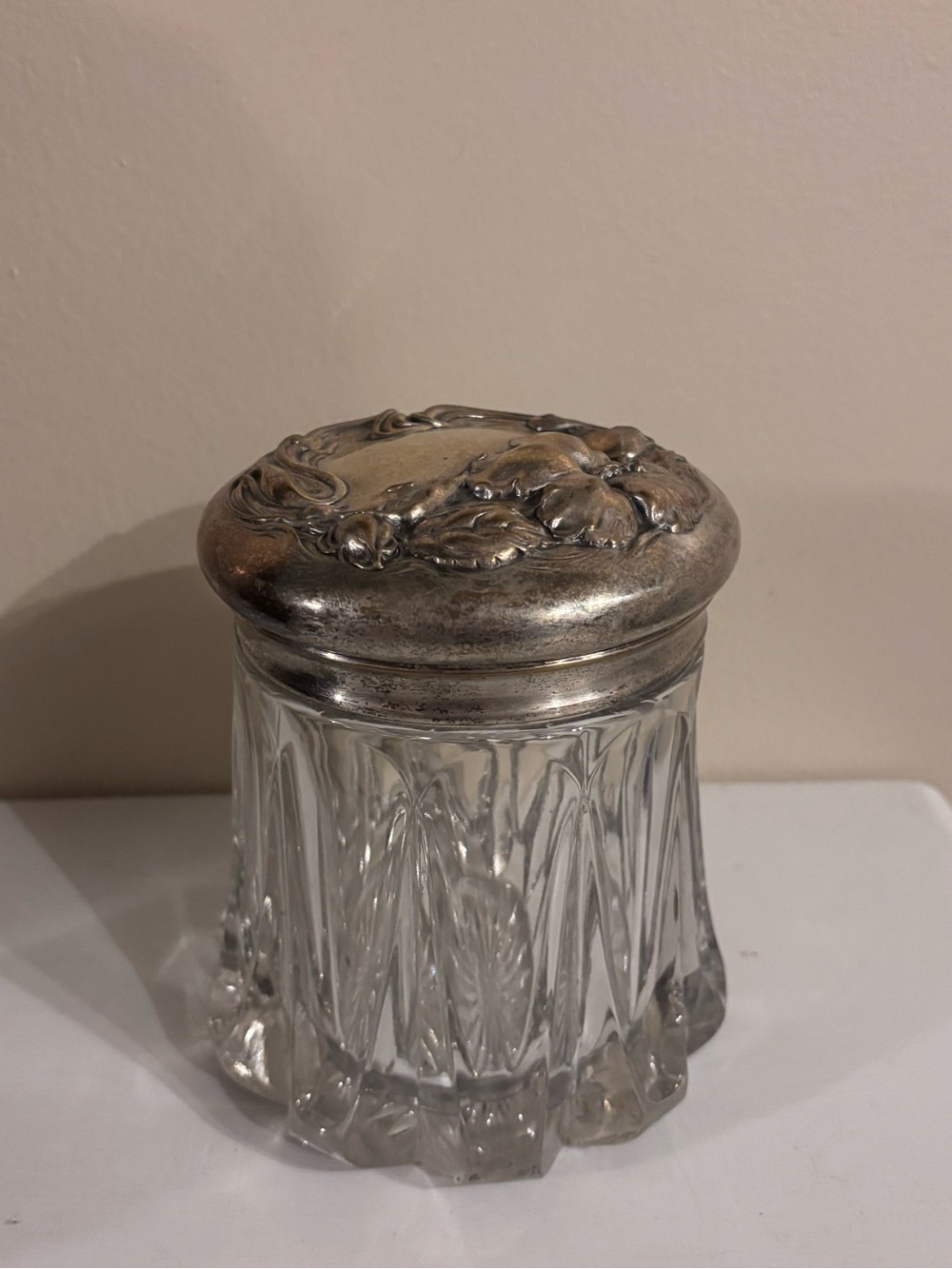 antique Art Nouveau tobacco humidor